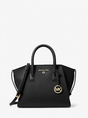 Bolso Satchel Michael Kors Avril Small Cuero Mujer Negras | 467380-APE