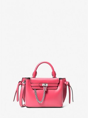 Bolso Satchel Michael Kors Hamilton Legacy Extra-small Cuero Belted Mujer Rosas | 798135-YXT