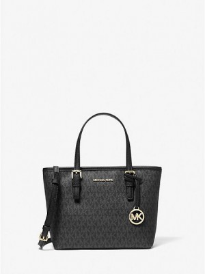 Bolso Tote Michael Kors Jet Set Travel Extra-small Logo Mujer Negras | 930416-HEO