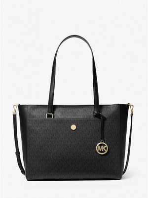 Bolso Tote Michael Kors Maisie Large Logo 3-in-1 Mujer Negras | 615302-SET