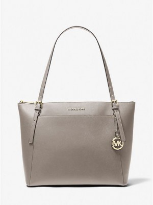 Bolso Tote Michael Kors Voyager Large Saffiano Cuero Mujer Gris | 817965-CEI