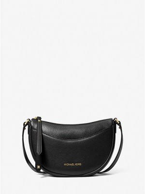 Bolsos Cruzados Michael Kors Dover Small Cuero Mujer Negras | 436578-EJY