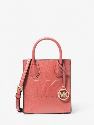 Bolsos Cruzados Michael Kors Mercer Extra-small Pebbled Cuero Mujer Rosas | 450869-WGY