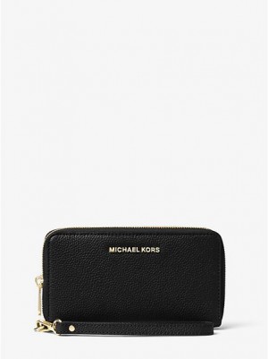 Carteras Michael Kors Large Cuero Smartphone Mujer Negras | 245376-FIM