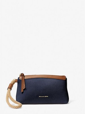 Carteras Michael Kors Talia Small Algodon Lona Mujer Azul Marino Multicolor | 149258-SPC