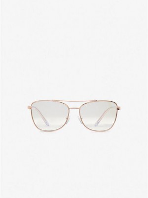 Gafas de Sol Michael Kors Stratton Mujer Rosas Doradas | 061795-KSC