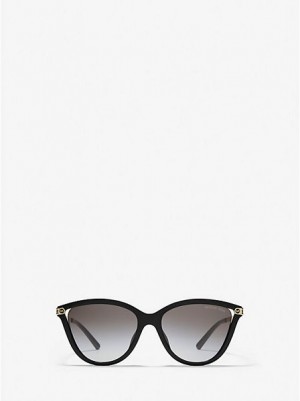 Gafas de Sol Michael Kors Tulum Mujer Negras | 803156-LEH