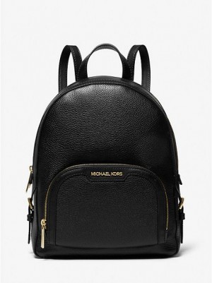 Mochila Michael Kors Jaycee Medium Pebbled Cuero Mujer Negras | 135927-OGU