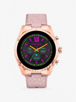 Relojes Michael Kors Gen 6 Bradshaw And Logo Silicona Smart Mujer Rosas Doradas | 519023-ZED