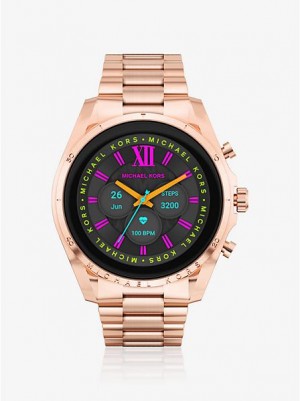 Relojes Michael Kors Gen 6 Bradshaw Smart Mujer Rosas Doradas | 064932-RJQ