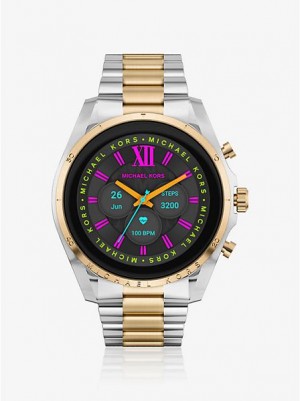 Relojes Michael Kors Gen 6 Bradshaw Smart Hombre Plateadas Doradas | 398017-TRH