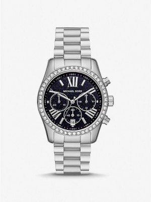 Relojes Michael Kors Lexington Pave Mujer Plateadas | 431089-CZW