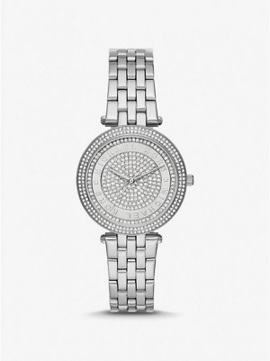 Relojes Michael Kors Mini Darci Pave Mujer Plateadas | 260985-OML