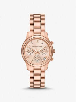 Relojes Michael Kors Mini Runway Mujer Rosas Doradas | 538914-XYU