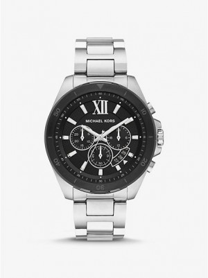 Relojes Michael Kors Oversized Brecken Hombre Plateadas | 691432-GVS