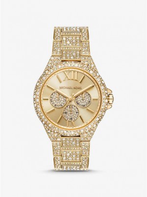 Relojes Michael Kors Oversized Camille Pave Mujer Doradas | 275190-EFB