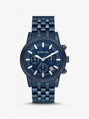 Relojes Michael Kors Oversized Hutton Navy-tone Mujer Azul Marino | 872643-GNW