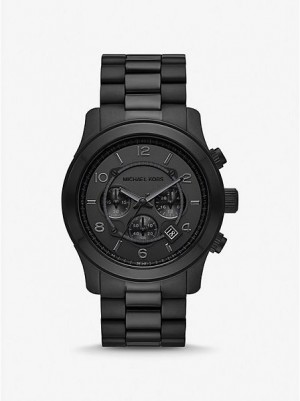 Relojes Michael Kors Oversized Runway Hombre Negras | 637842-NDA