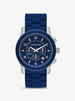 Relojes Michael Kors Oversized Runway Navy-tone Hombre Azul Marino | 543781-IEB