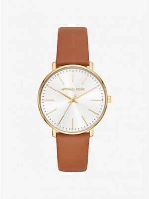 Relojes Michael Kors Pyper Cuero Mujer Doradas | 403251-WCY