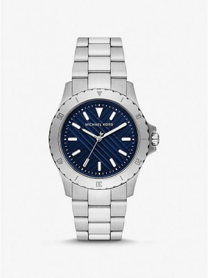 Relojes Michael Kors Slim Everest Hombre Plateadas | 065413-PEI