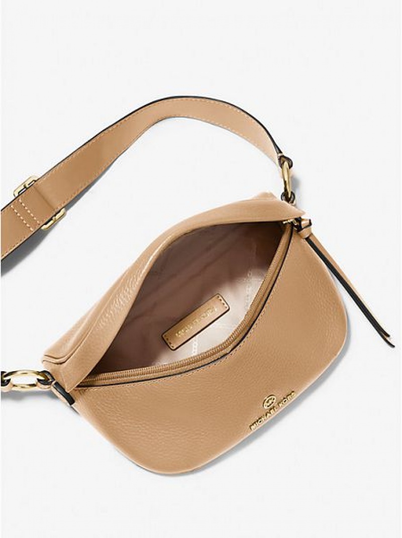 Bolsa De Hombro Michael Kors Slater Extra-small Pebbled Cuero Mujer Marrones | 807123-IGX