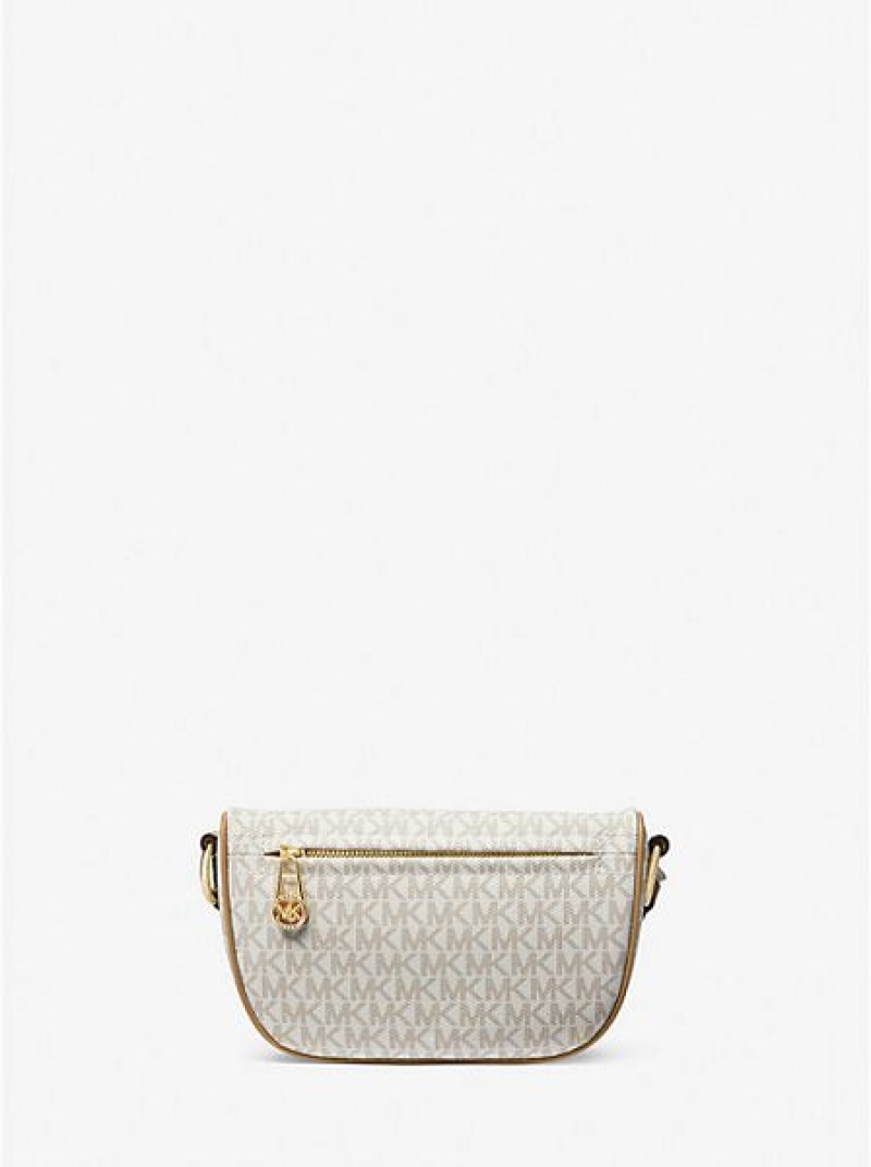 Bolsa De Hombro Michael Kors Slater Extra-small Logo Mujer Marrones | 019653-NTM