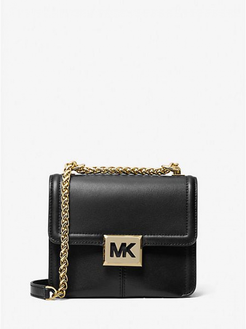 Bolsa De Hombro Michael Kors Sonia Small Cuero Mujer Negras | 764358-QAE