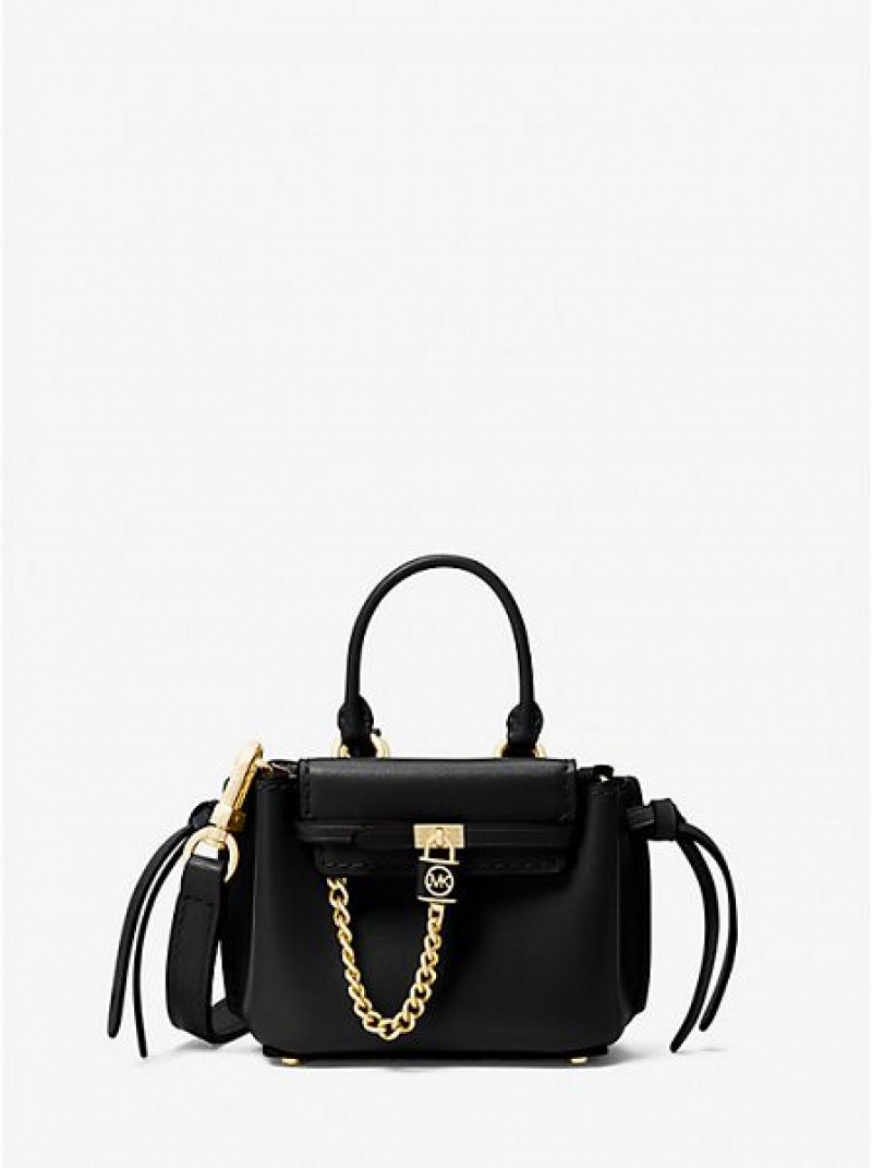 Bolsos Cruzados Michael Kors Hamilton Legacy Micro Cuero Belted Mujer Negras | 624583-YRK