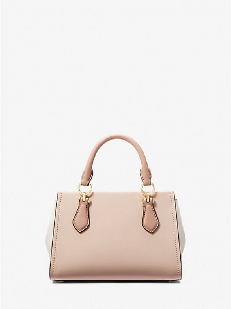 Bolsos Cruzados Michael Kors Marilyn Small Color-block Saffiano Cuero Mujer Rosas | 015278-HOX