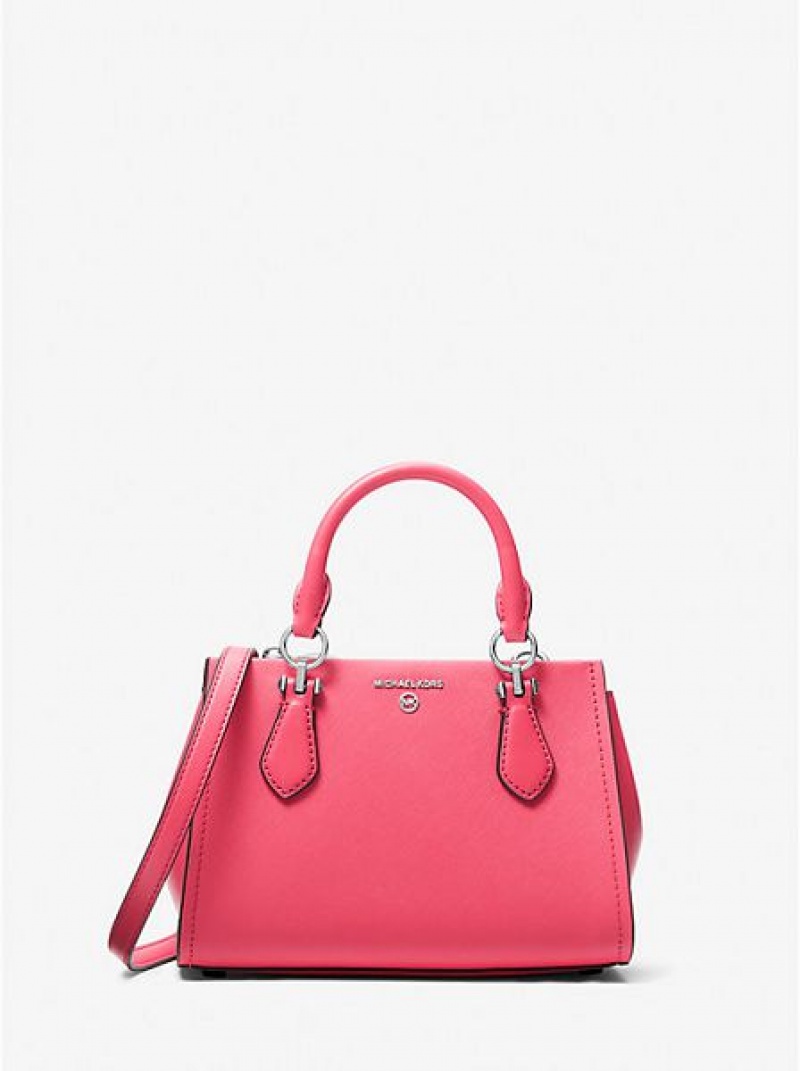 Bolsos Cruzados Michael Kors Marilyn Small Saffiano Cuero Mujer Rosas | 627890-TRJ