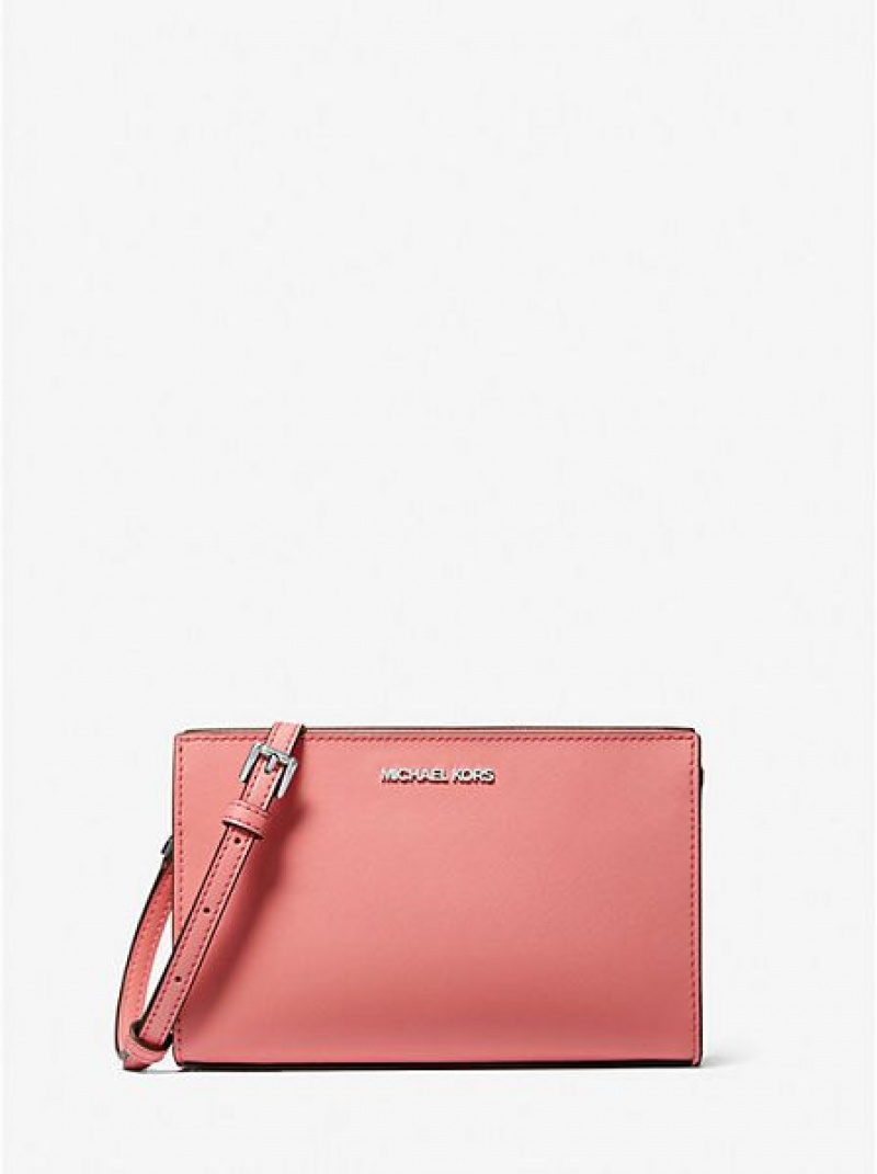 Bolsos Cruzados Michael Kors Sheila Small Faux Cuero Mujer Rosas | 185403-EKX