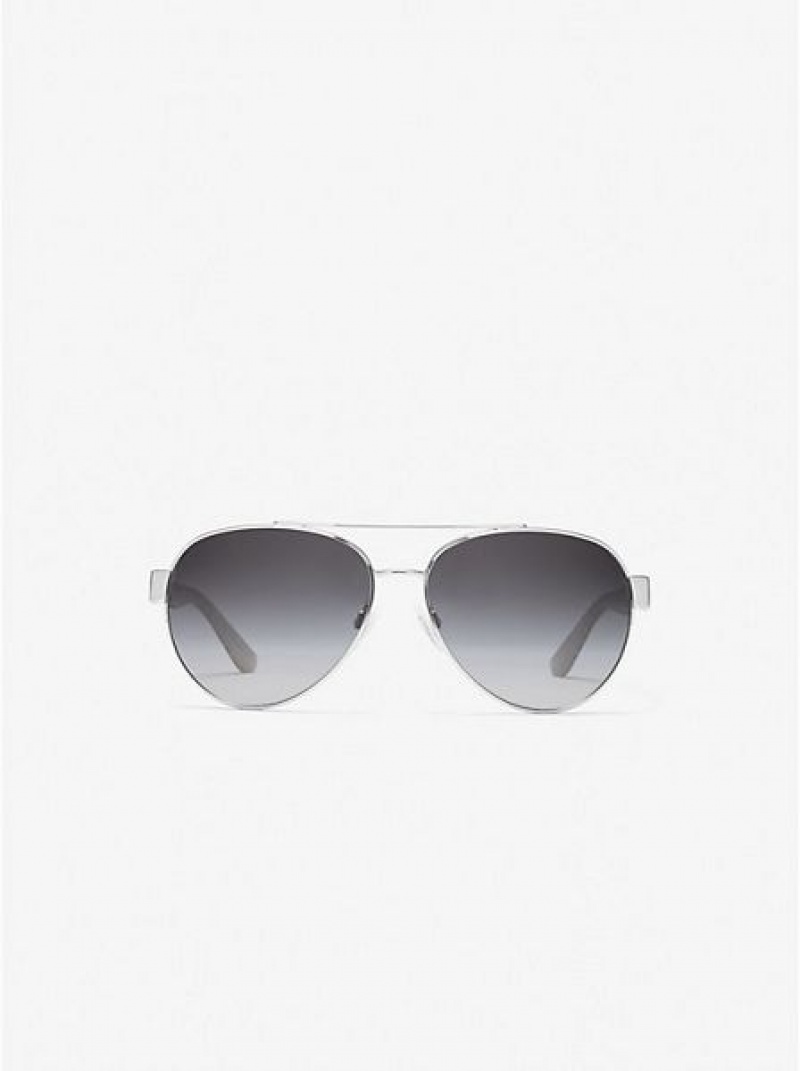 Gafas de Sol Michael Kors Blair Mujer Plateadas | 843601-BXG