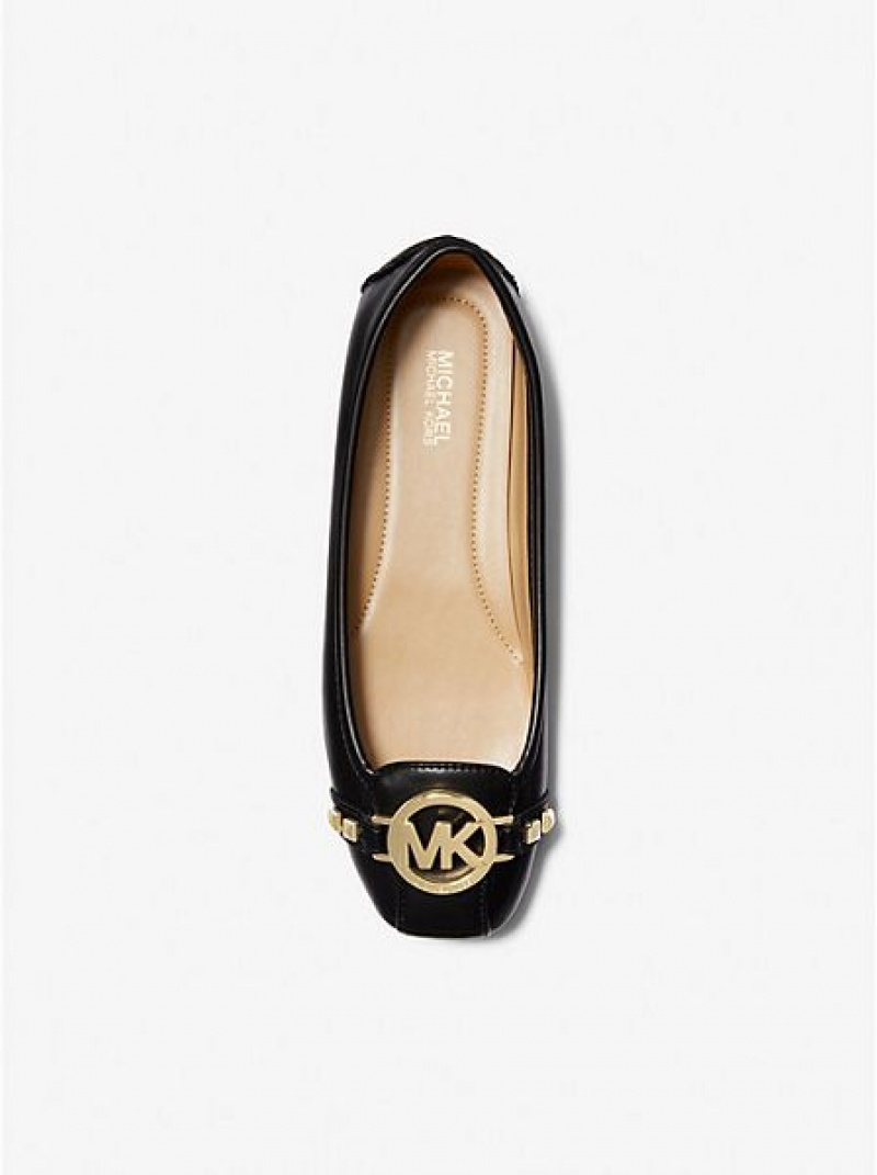 Mocasines Michael Kors Fulton Faux Cuero Mujer Negras | 831047-GKO