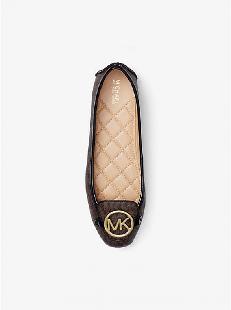 Mocasines Michael Kors Lillie Logo Mujer Marrones | 942570-ZVN