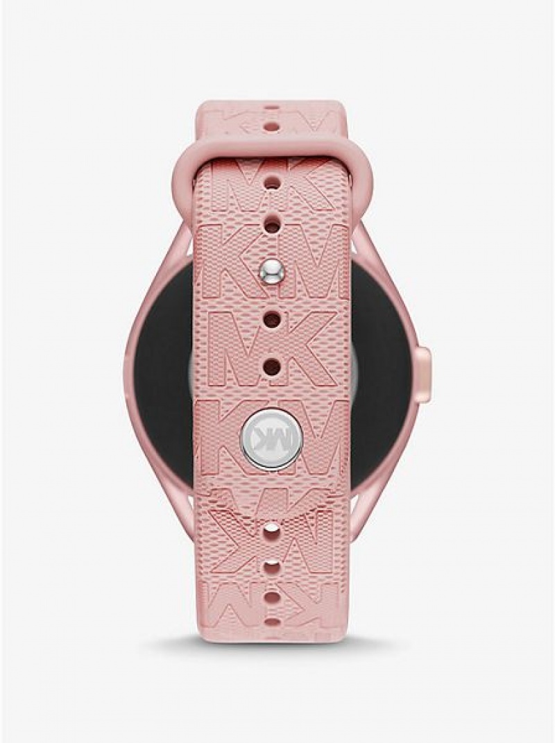 Relojes Michael Kors Access Gen 5e Mkgo And Logo Rubber Smart Hombre Rosas | 482196-HEP