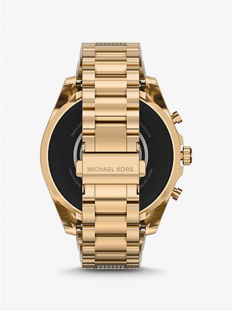 Relojes Michael Kors Gen 6 Bradshaw Pave Smart Mujer Doradas | 694825-IJH