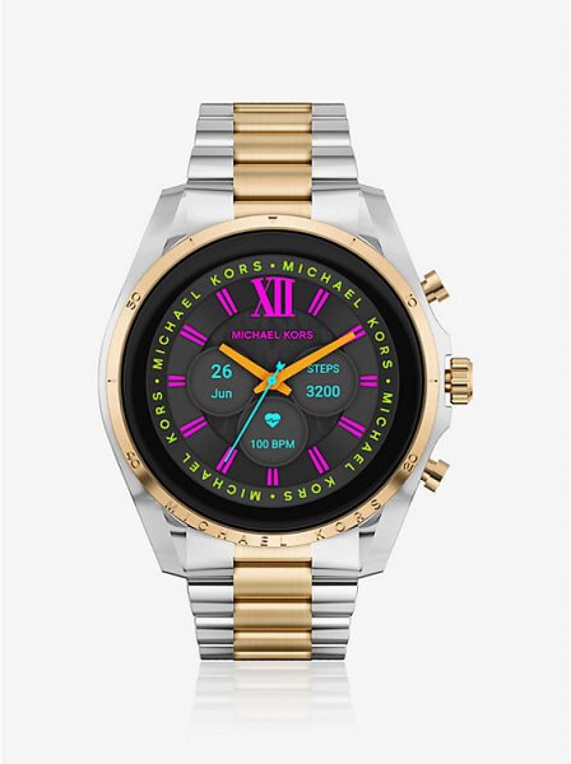 Relojes Michael Kors Gen 6 Bradshaw Smart Mujer Plateadas Doradas | 394120-LGQ