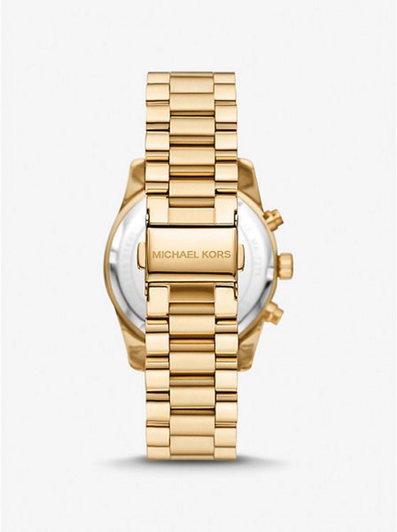 Relojes Michael Kors Lexington Pave Mujer Doradas | 631795-MBF