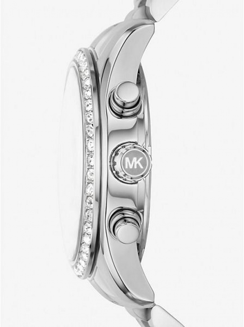 Relojes Michael Kors Lexington Pave Mujer Plateadas | 431089-CZW