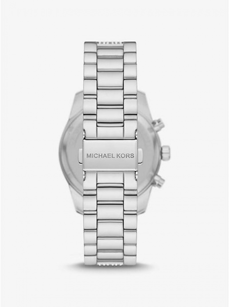 Relojes Michael Kors Lexington Pave Mujer Plateadas | 839142-DWV