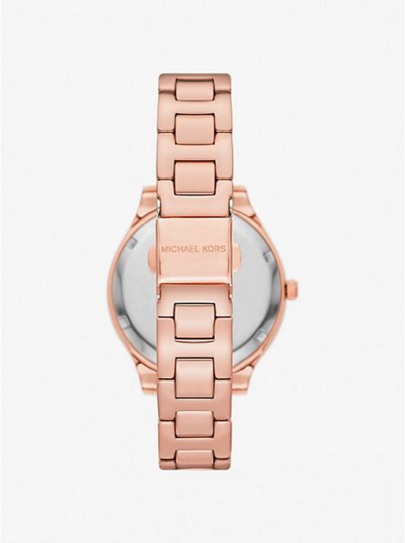 Relojes Michael Kors Liliane Pave Mujer Rosas Doradas | 102968-FLQ