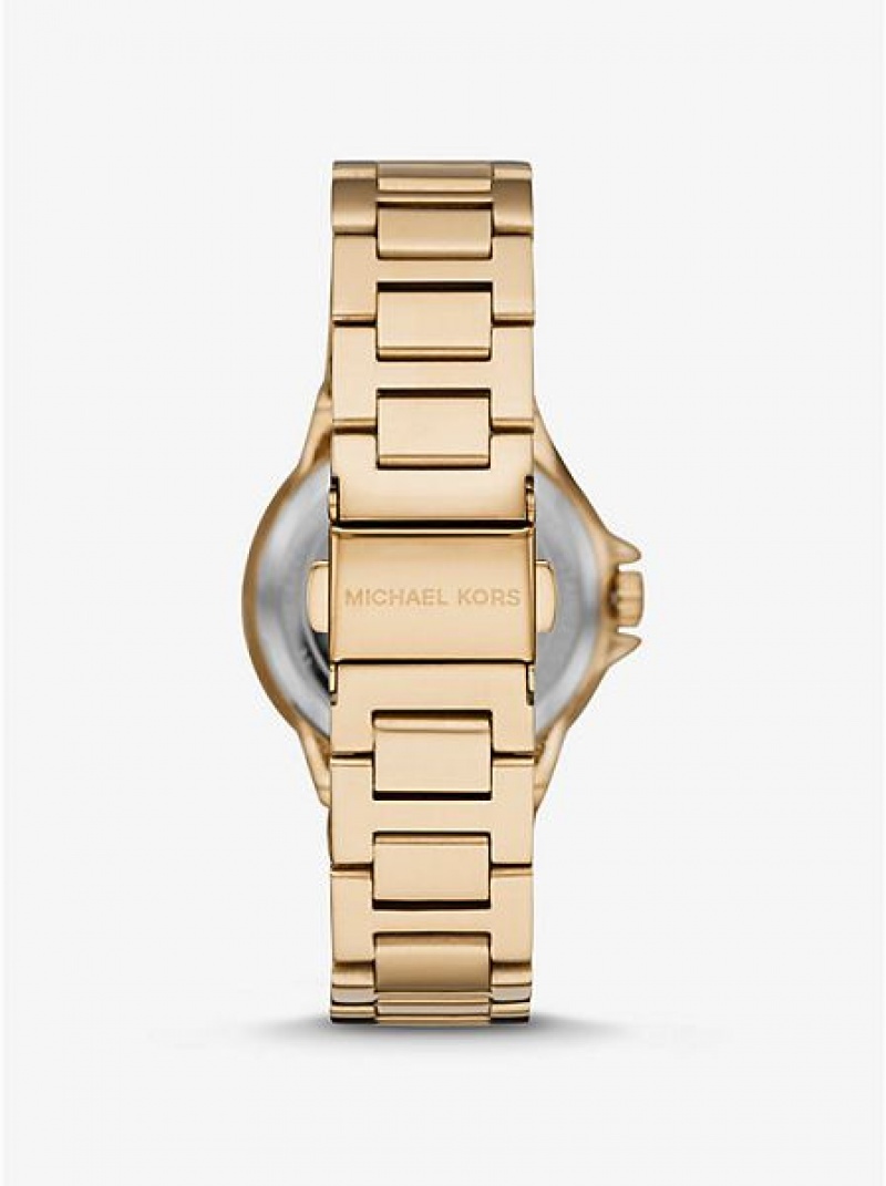 Relojes Michael Kors Mini Camille Pave Mujer Doradas | 349782-JHW