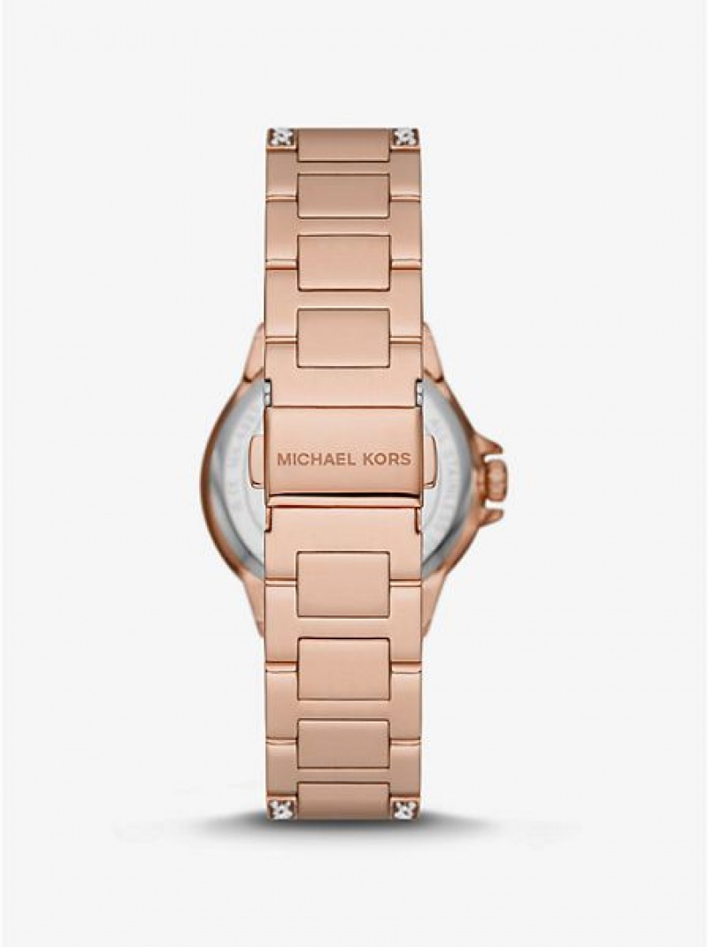 Relojes Michael Kors Mini Camille Pave Mujer Rosas Doradas | 278410-DUN