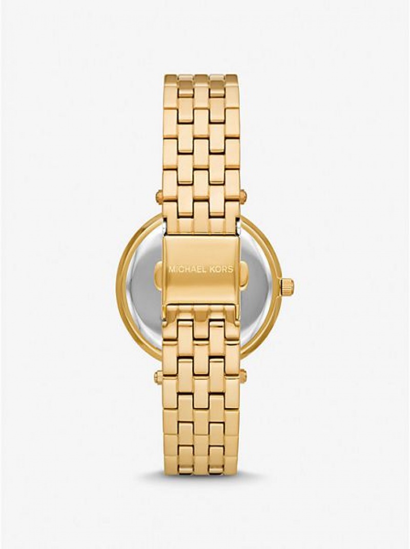 Relojes Michael Kors Mini Darci Pave Mujer Doradas | 752489-KLT