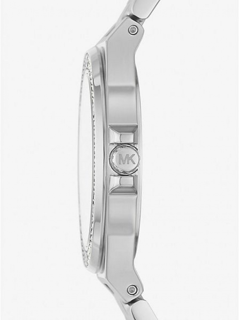 Relojes Michael Kors Mini Lennox Pave Mujer Plateadas | 461798-HDF