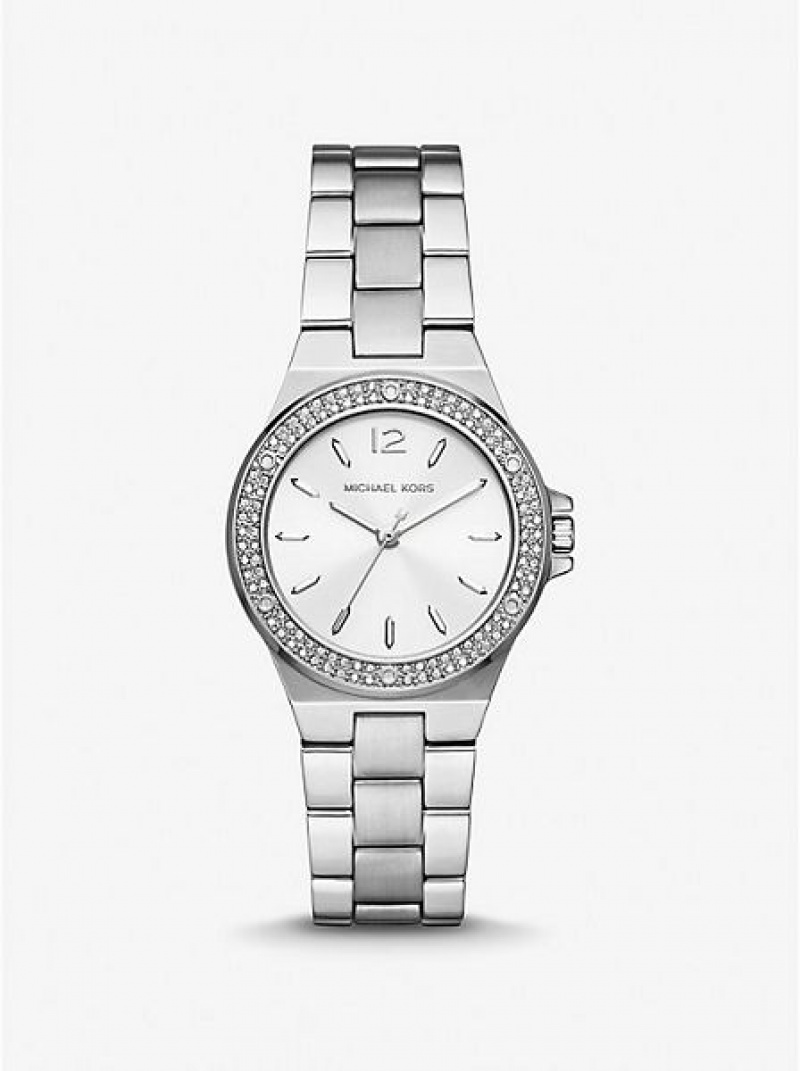 Relojes Michael Kors Mini Lennox Pave Mujer Plateadas | 461798-HDF