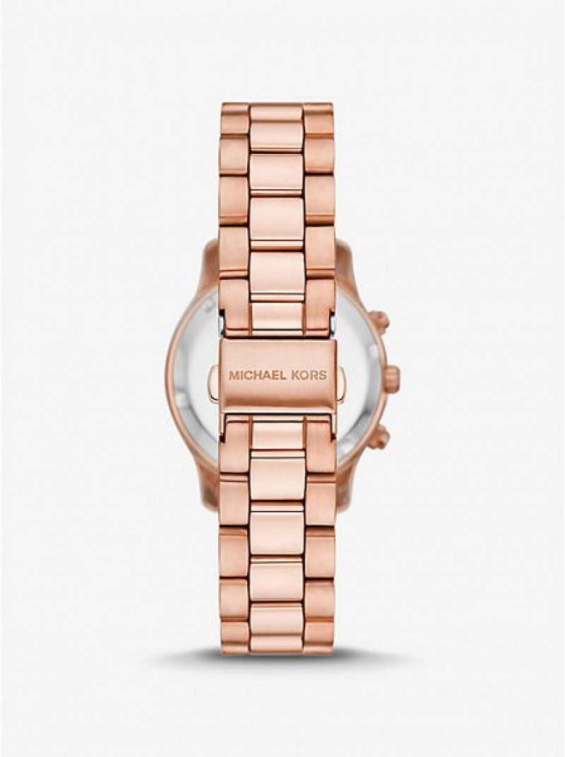 Relojes Michael Kors Mini Runway Mujer Rosas Doradas | 538914-XYU