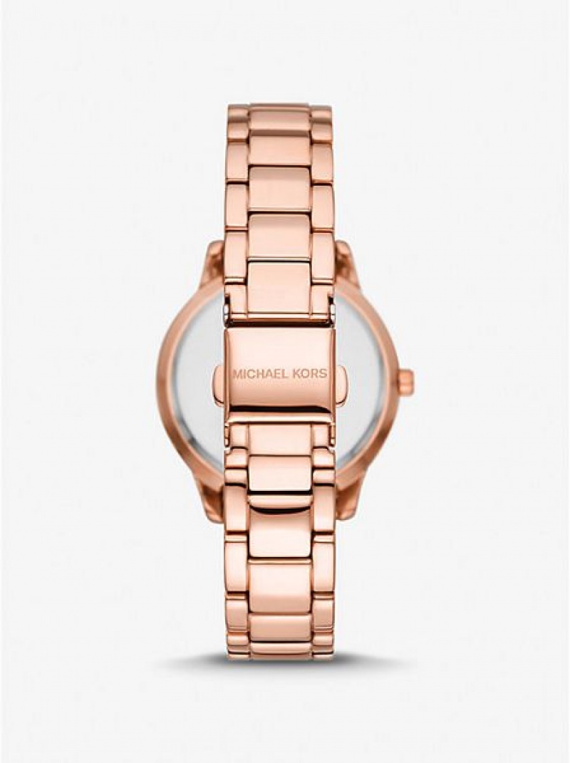 Relojes Michael Kors Mini Tibby Pave Mujer Rosas Doradas | 796124-GLS