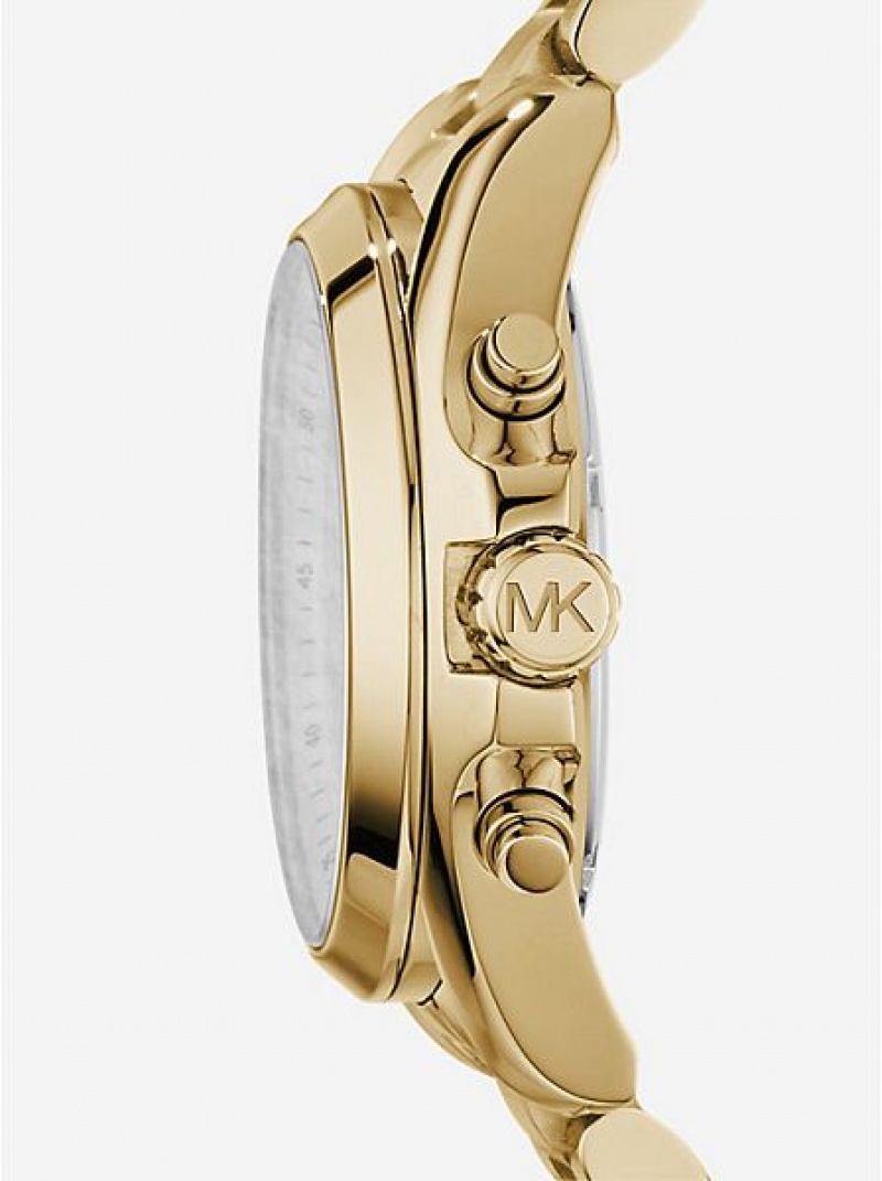 Relojes Michael Kors Oversized Bradshaw Mujer Doradas | 489620-CLI